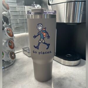 Life is Good “Go Places” Leak Proof Stainless Steel Tumbler - NWT